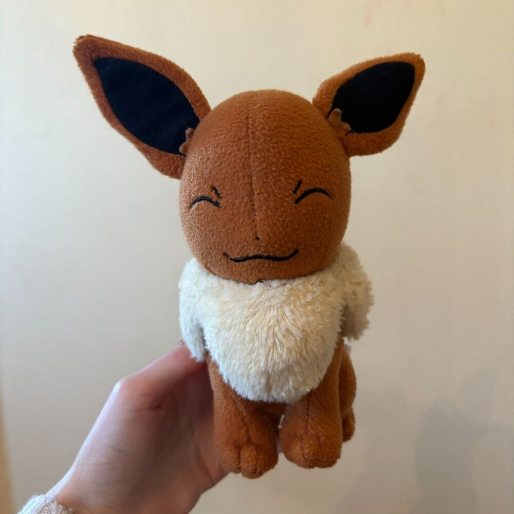 Tomy Pokemon Eevee Plush Stuffed Animal Toy Small 7 inch kids teens nostalgic